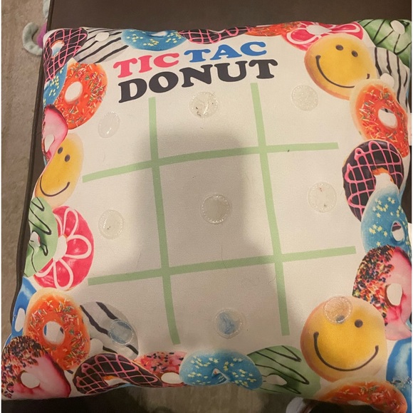 Tic Tac Donut Pillow - Picture 3 of 3